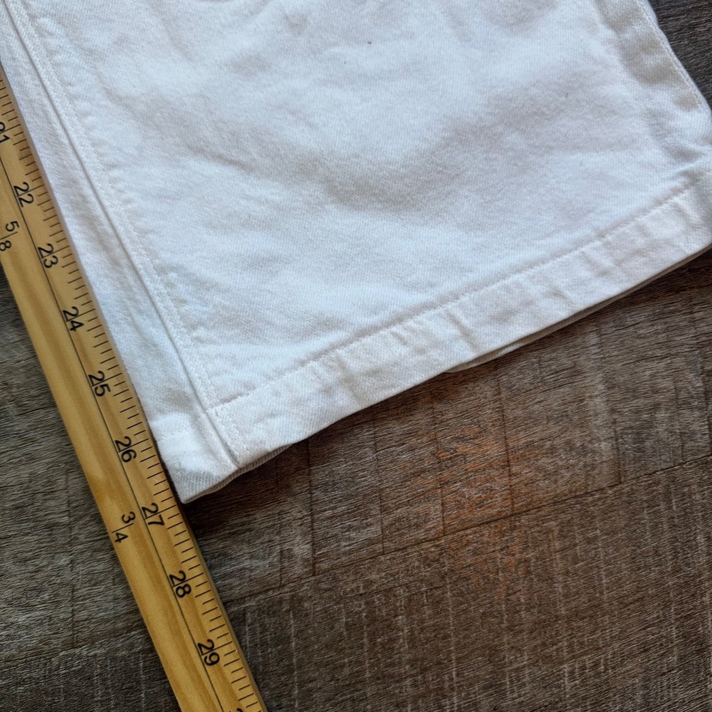 American Eagle Super High-Rise Baggy Wide Leg Cargo Jeans 0 White Utility - Picture 8 of 8